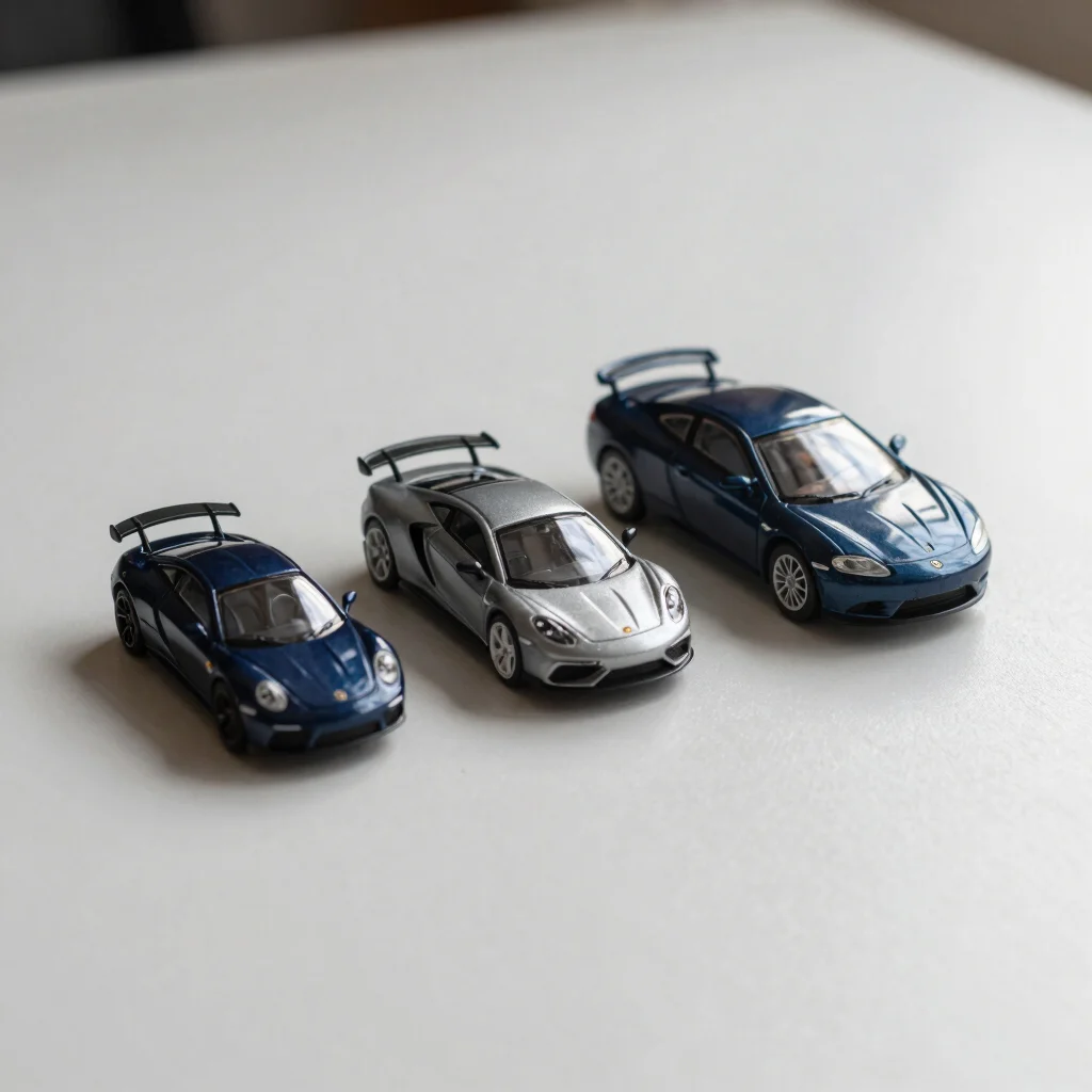 Escalas 1:64, 1:43 e 1:18 sem confusão